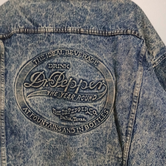 Dr. Pepper Unbranded Vintage Mens Jean Jacket. Size Large - Picture 10 of 13